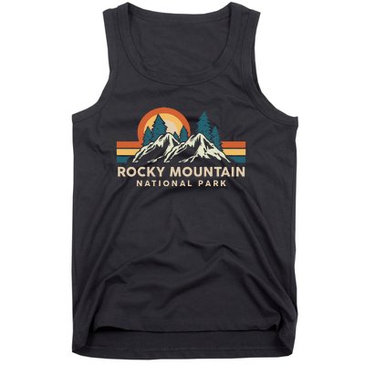 Rocky Mountain National Park Colorado Hiking Souvenir Retro Tank Top