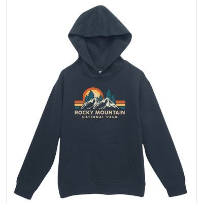 Rocky Mountain National Park Colorado Hiking Souvenir Retro Urban Pullover Hoodie