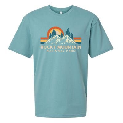 Rocky Mountain National Park Colorado Hiking Souvenir Retro Sueded Cloud Jersey T-Shirt