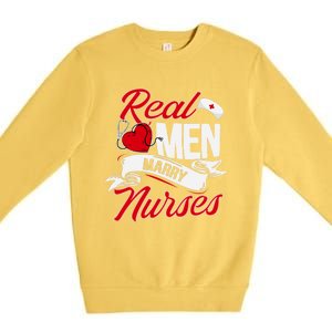 Real Marry Nurses Cute Gift Premium Crewneck Sweatshirt