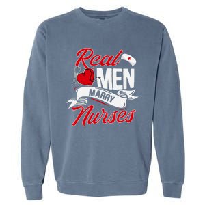 Real Marry Nurses Cute Gift Garment-Dyed Sweatshirt