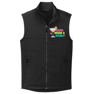 Retro Mama Needs A Marg Margarita Collective Smooth Fleece Vest