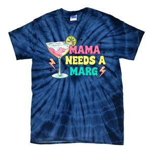 Retro Mama Needs A Marg Margarita Tie-Dye T-Shirt