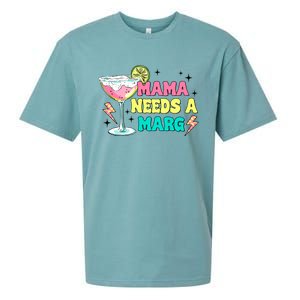 Retro Mama Needs A Marg Margarita Sueded Cloud Jersey T-Shirt