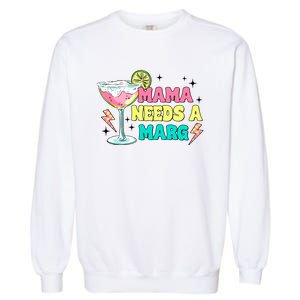 Retro Mama Needs A Marg Margarita Garment-Dyed Sweatshirt