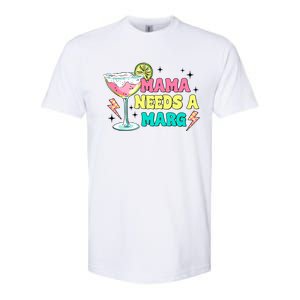 Retro Mama Needs A Marg Margarita Softstyle CVC T-Shirt