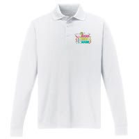 Retro Mama Needs A Marg Margarita Performance Long Sleeve Polo