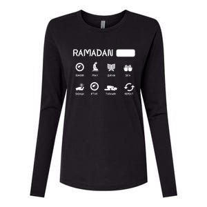 Ramadan Mode On Eid Mubarak Ramadan Kareem Family Matching Gift Womens Cotton Relaxed Long Sleeve T-Shirt