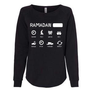 Ramadan Mode On Eid Mubarak Ramadan Kareem Family Matching Gift Womens California Wash Sweatshirt