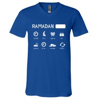 Ramadan Mode On Eid Mubarak Ramadan Kareem Family Matching Gift V-Neck T-Shirt