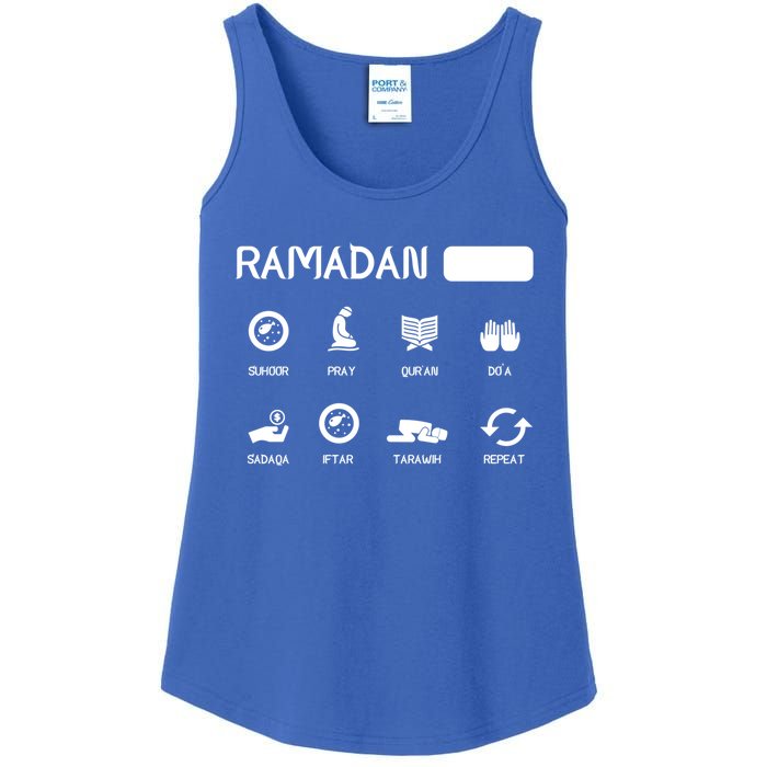 Ramadan Mode On Eid Mubarak Ramadan Kareem Family Matching Gift Ladies Essential Tank