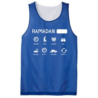 Ramadan Mode On Eid Mubarak Ramadan Kareem Family Matching Gift Mesh Reversible Basketball Jersey Tank