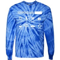 Ramadan Mode On Eid Mubarak Ramadan Kareem Family Matching Gift Tie-Dye Long Sleeve Shirt