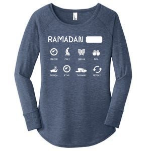 Ramadan Mode On Eid Mubarak Ramadan Kareem Family Matching Gift Women's Perfect Tri Tunic Long Sleeve Shirt