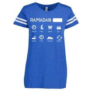 Ramadan Mode On Eid Mubarak Ramadan Kareem Family Matching Gift Enza Ladies Jersey Football T-Shirt