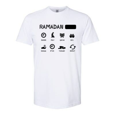 Ramadan Mode On Eid Mubarak Ramadan Kareem Family Matching Gift Softstyle CVC T-Shirt