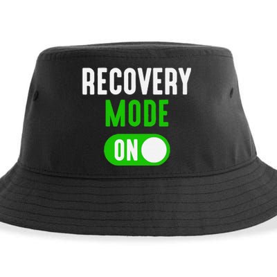 Recovery Mode On Get Well Funny Injury Gift Sustainable Bucket Hat