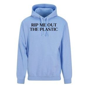 Rip Me Out The Plastic Unisex Surf Hoodie