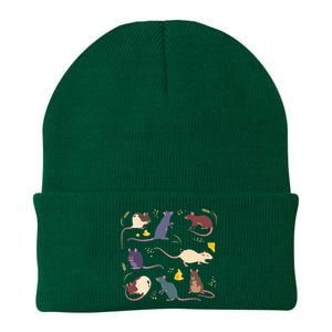 Rat Mouses Of The World Cute Mice Wheat Rodent Field Animals Knit Cap Winter Beanie