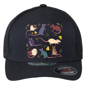 Rat Mouses Of The World Cute Mice Wheat Rodent Field Animals Flexfit Unipanel Trucker Cap