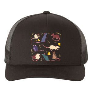 Rat Mouses Of The World Cute Mice Wheat Rodent Field Animals Yupoong Adult 5-Panel Trucker Hat