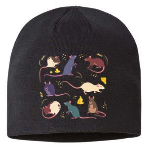 Rat Mouses Of The World Cute Mice Wheat Rodent Field Animals Sustainable Beanie