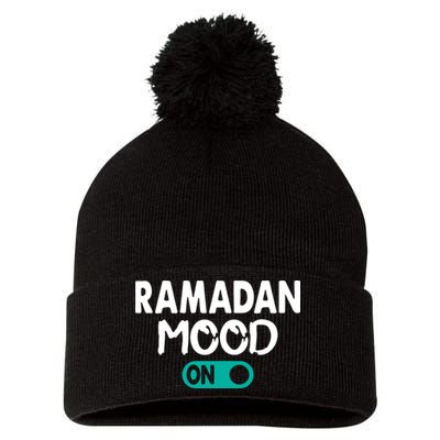 Ramadan Mood On Gift For Ramadan Mubarak Pom Pom 12in Knit Beanie
