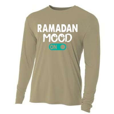 Ramadan Mood On Gift For Ramadan Mubarak Cooling Performance Long Sleeve Crew