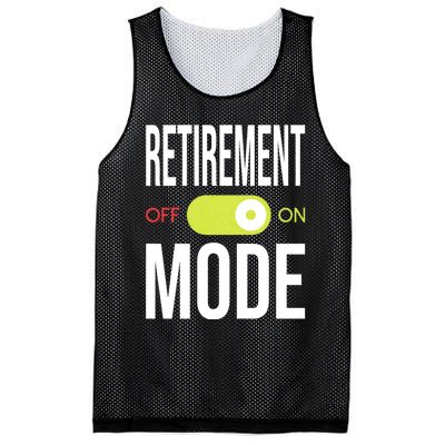 Retirement Mode On Retired Retiree Pension Retiring Mesh Reversible Basketball Jersey Tank