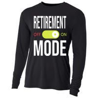 Retirement Mode On Retired Retiree Pension Retiring Cooling Performance Long Sleeve Crew