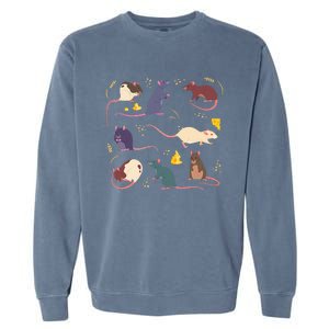 Rat Mouses Of The World Cute Mice Wheat Rodent Field Animals Garment-Dyed Sweatshirt