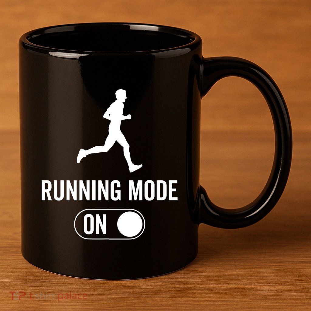 Running Mode On Gift Marathon Running Gift 11oz C Handle Ceramic Mug
