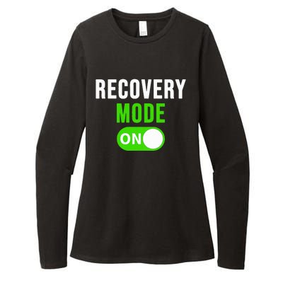 Recovery Mode On Get Well Gift Funny Injury Womens CVC Long Sleeve Shirt