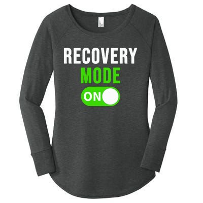 Recovery Mode On Get Well Gift Funny Injury Women's Perfect Tri Tunic Long Sleeve Shirt