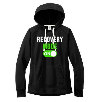 Recovery Mode On Get Well Gift Funny Injury Women's Fleece Hoodie