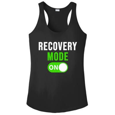 Recovery Mode On Get Well Gift Funny Injury Ladies PosiCharge Competitor Racerback Tank