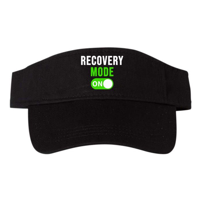 Recovery Mode On Get Well Gift Funny Injury Valucap Bio-Washed Visor