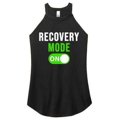 Recovery Mode On Get Well Gift Funny Injury Women's Perfect Tri Rocker Tank