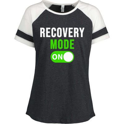 Recovery Mode On Get Well Gift Funny Injury Enza Ladies Jersey Colorblock Tee