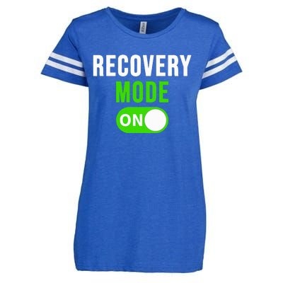 Recovery Mode On Get Well Gift Funny Injury Enza Ladies Jersey Football T-Shirt