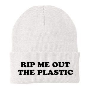 Rip Me Out The Plastic Knit Cap Winter Beanie