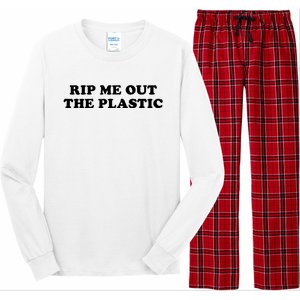 Rip Me Out The Plastic Long Sleeve Pajama Set