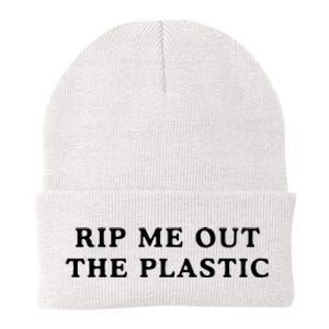 rip me out the plastic Knit Cap Winter Beanie