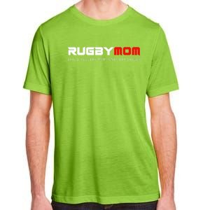 Rugby Mom Only Way Cooler Rugby Funny Ball Sport Rugby Premium Adult ChromaSoft Performance T-Shirt