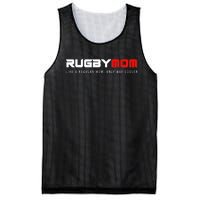 Rugby Mom Only Way Cooler Rugby Funny Ball Sport Rugby Premium Mesh Reversible Basketball Jersey Tank