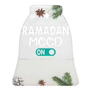 Ramadan Mode On Muslims Gift Ceramic Bell Ornament