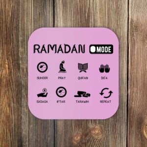 Ramadan Mode On Eid Mubarak Ramadan Kareem Family Matching Coaster