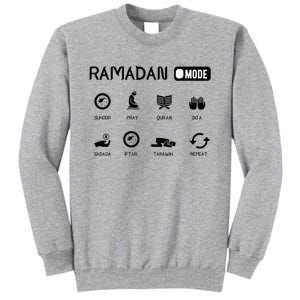 Ramadan Mode On Eid Mubarak Ramadan Kareem Family Matching Tall Sweatshirt