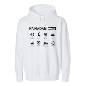 Ramadan Mode On Eid Mubarak Ramadan Kareem Family Matching Garment-Dyed Fleece Hoodie