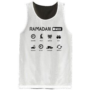 Ramadan Mode On Eid Mubarak Ramadan Kareem Family Matching Mesh Reversible Basketball Jersey Tank